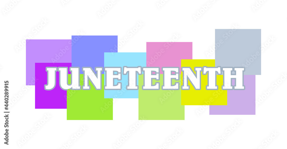 Juneteenth a Celebration of Freedom Logo. Freeish Day. June 19th. Vector Logo Illustration