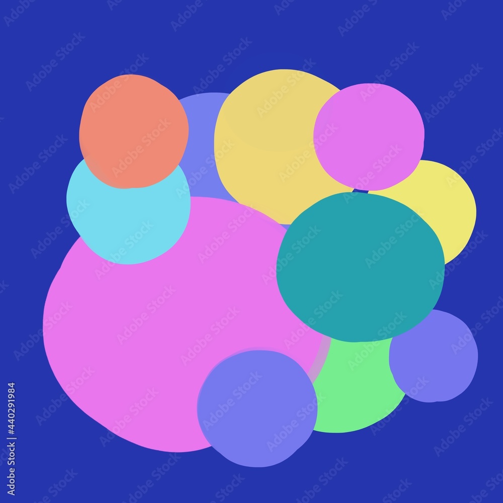 Circle abstract background multicolor pattern.