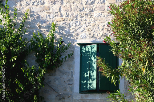 Traditional old stone house in Split, Croatia. photo