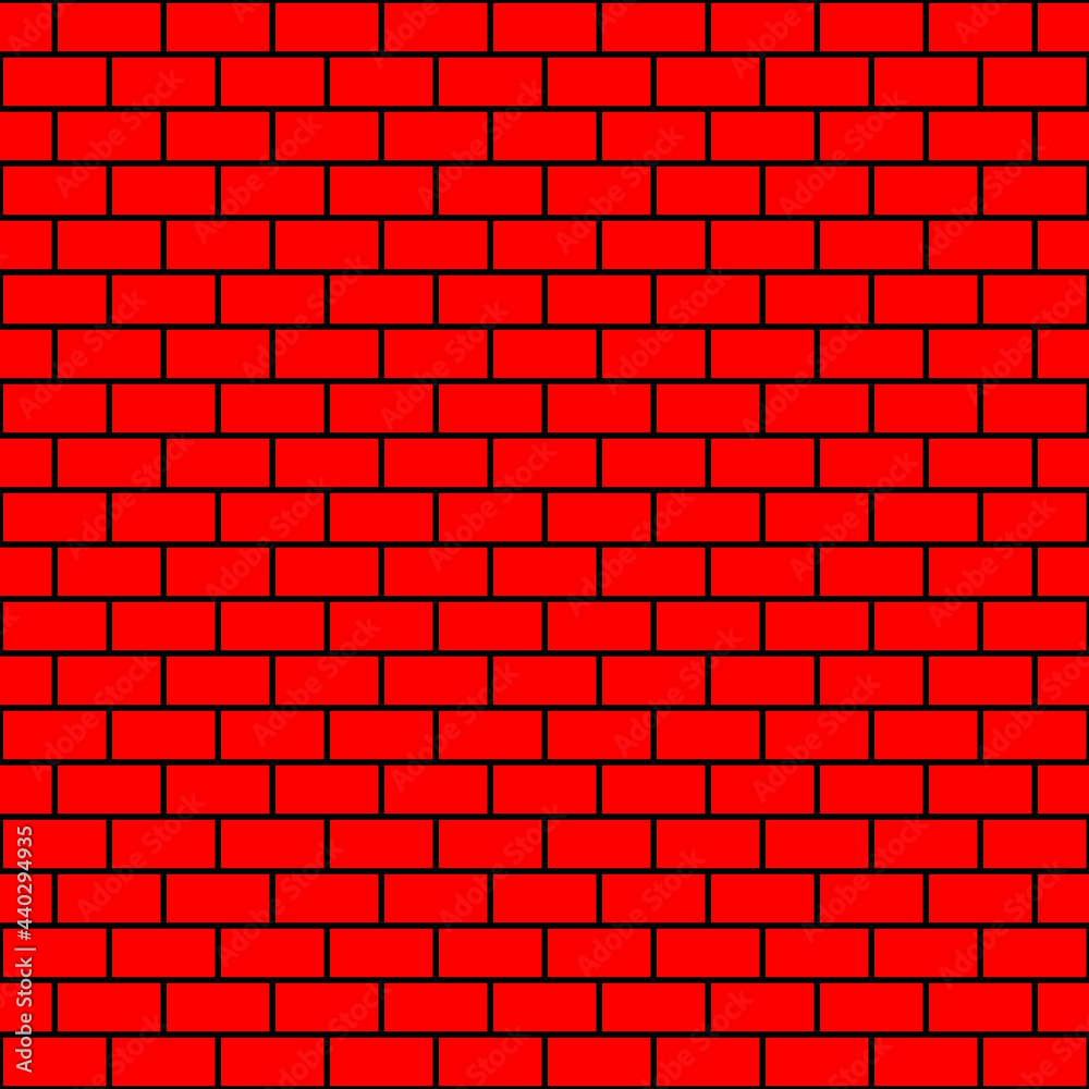Red and black brick wall background. Seamless repeating pattern. Vector illustration. Red and black brick wall background. Seamless repeating pattern. Vector illustration.