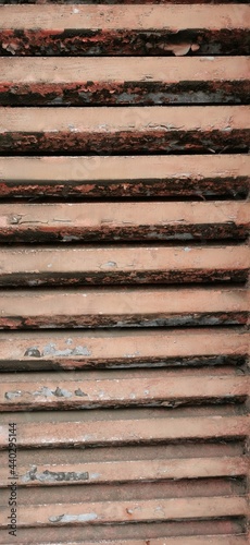 rostiges Metallgitter