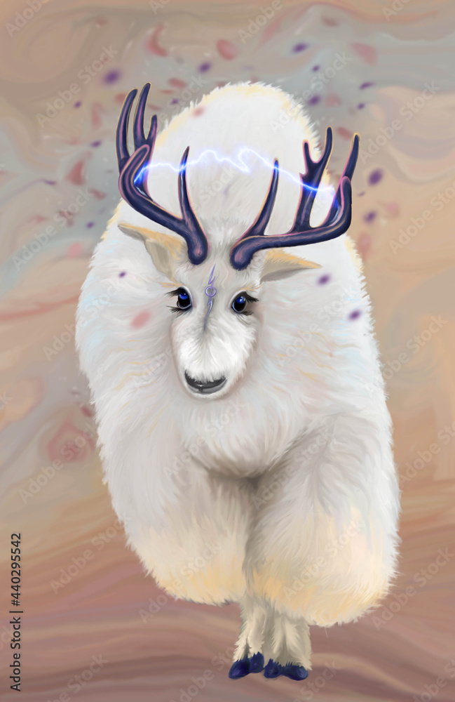 Snow deer - Pushok (Fluff).