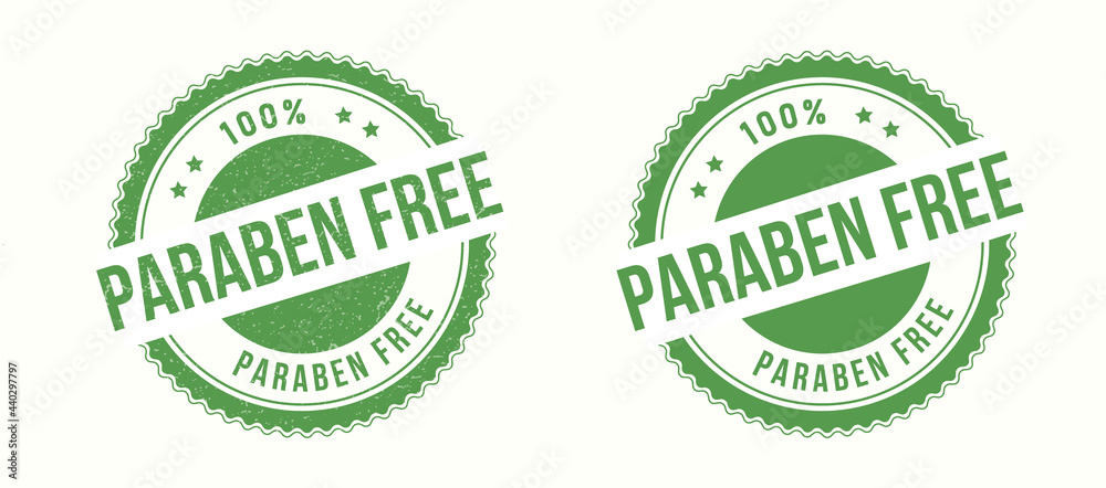 Paraben Free round stamp on white background. Paraben Free stamp