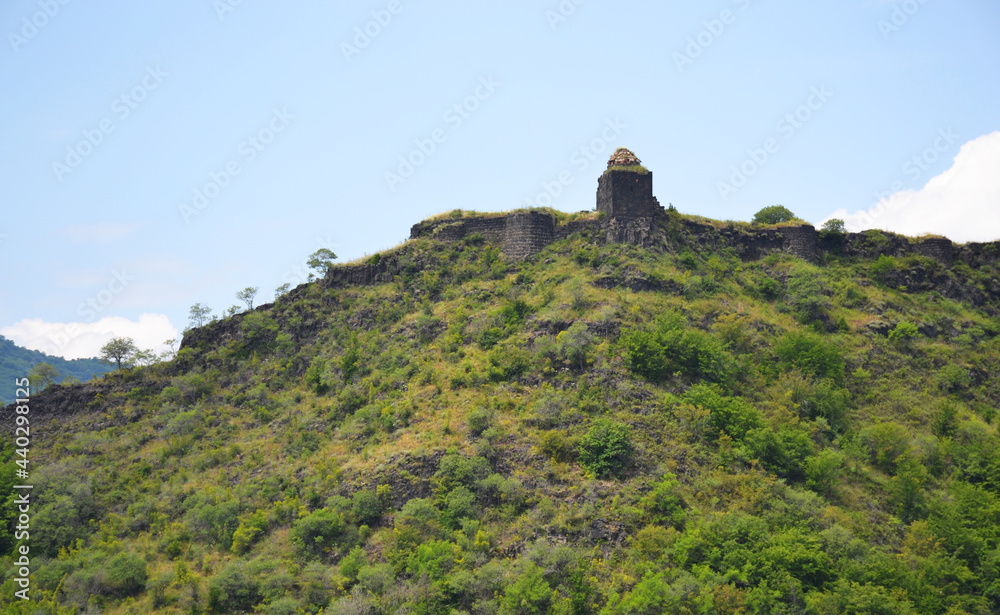 Ruins of Kayan Berd fortress on the hill in Lori, Armenia Ruins of Kayan Berd fortress on the hill in Lori, Armenia