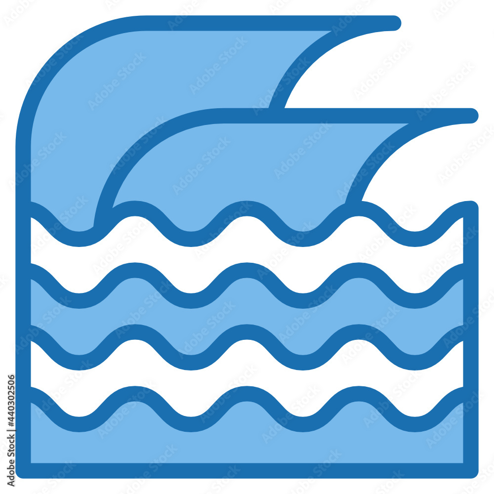 Naklejka premium Wave