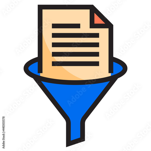 Filter color line style icon