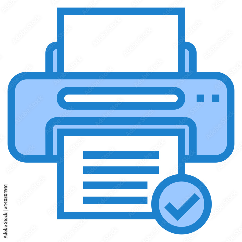 Printer blue style icon Printer blue style icon