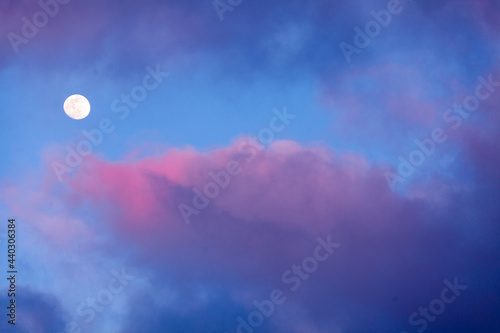 moon and clouds