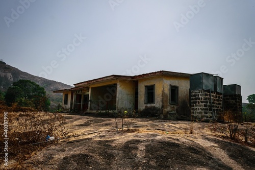 Wallpaper Mural Idanre, Ondo, Nigeria - January 22, 2020: Idanre Hill Peak, chalet used by the white men during colonial era Torontodigital.ca