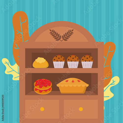bakery furniture icon