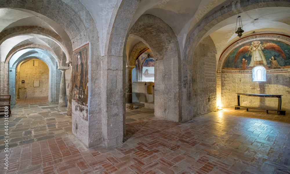 Crypt of the church of San Ponziano in Spoleto, 11th 13th
