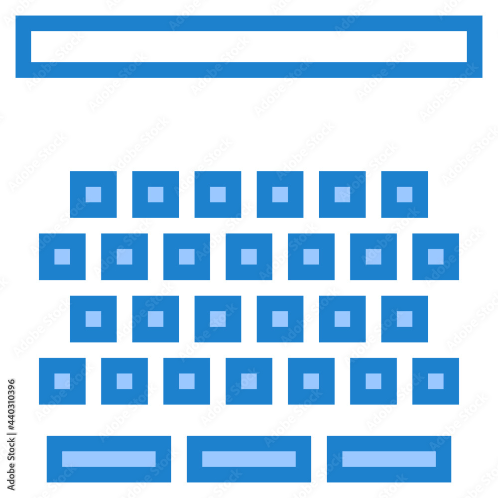 Cinema seat blue style icon