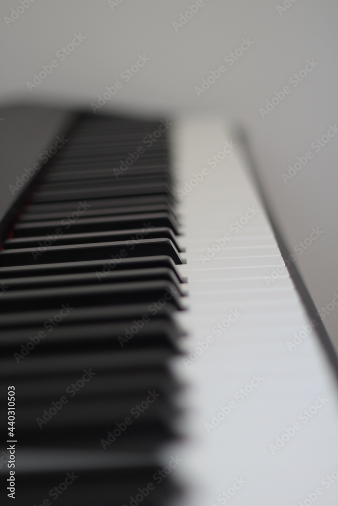 Cutout of a black and white Piano Keyboard Cutout of a black and white Piano Keyboard