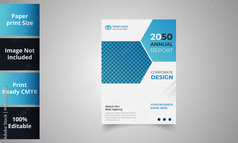 Annual Report Design Template Flyer