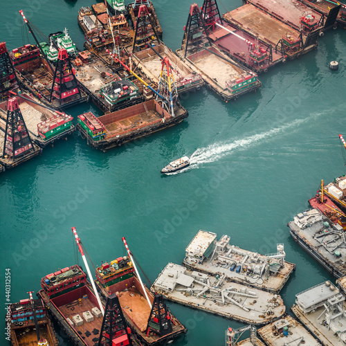 Hong Kong port construction