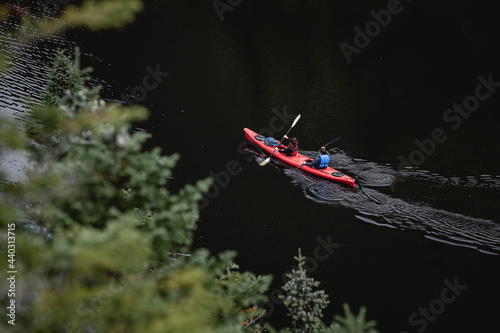 Kayak on the river