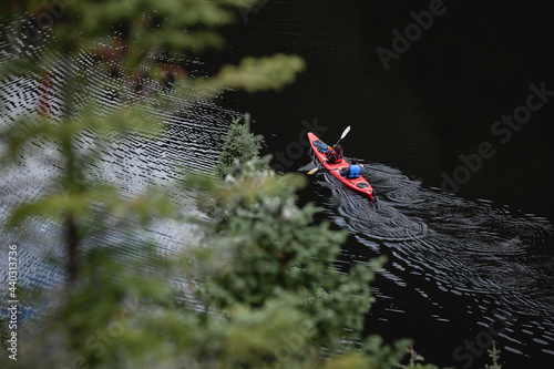 Kayak on the river