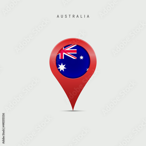 Teardrop map marker with flag of Australia. Vector illustration Free Download Teardrop map marker with flag of Australia. Vector illustration - GFXLoad