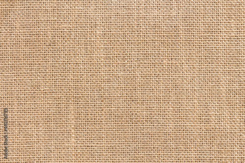 Brown sackcloth texture or background and empty space.