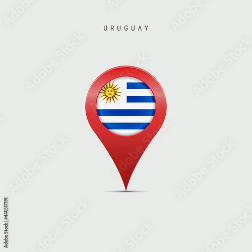 Teardrop map marker with flag of Uruguay. Vector illustration Free Download Teardrop map marker with flag of Uruguay. Vector illustration - GFXLoad