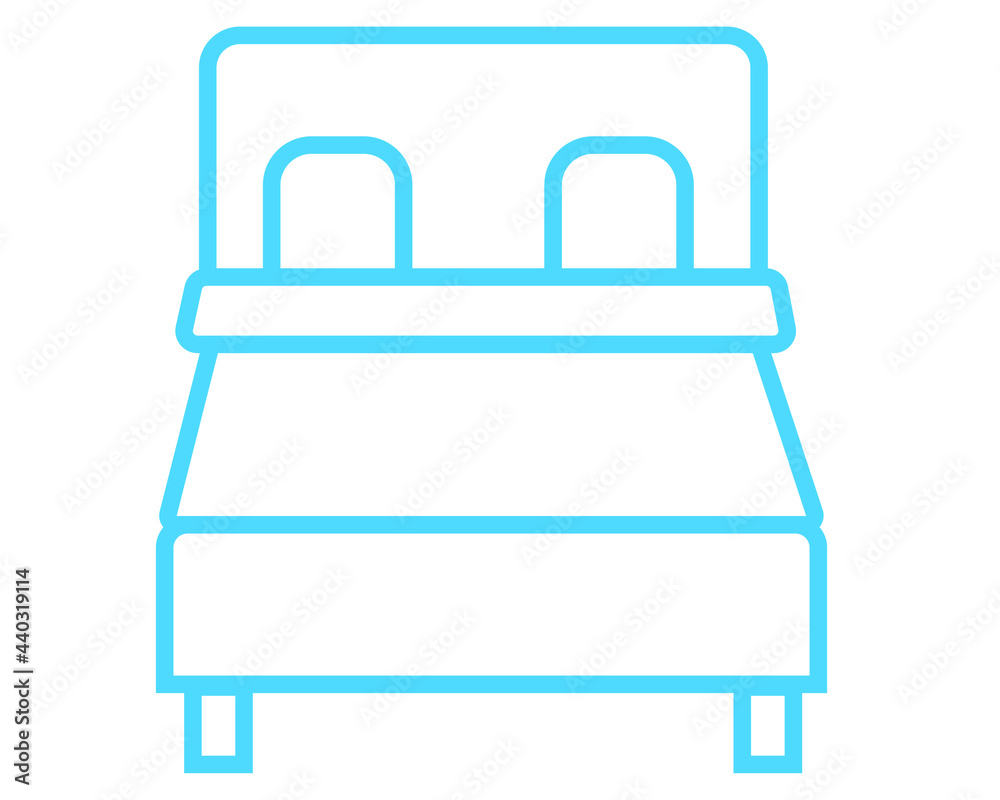 bed pillow vector