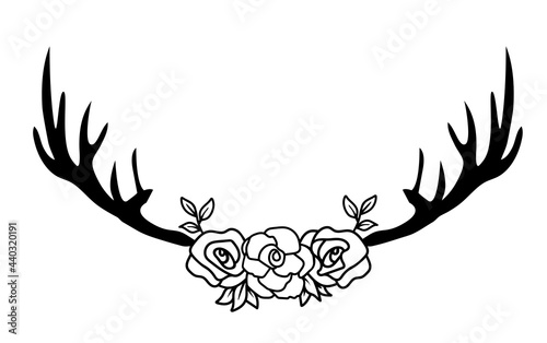 vector deer antlers