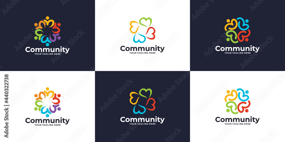 logo community logo or medical clinic logo design collection