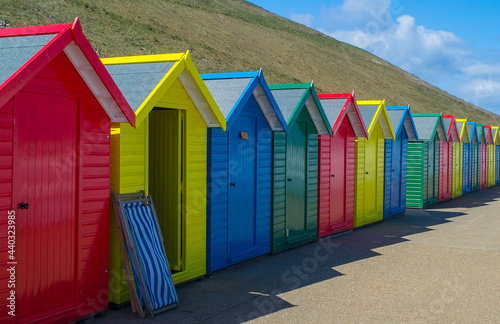 Row of Beach Huts at Whitby