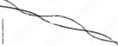 Vector Print Textured Tire Track . Design Element .Bike thread silhouette