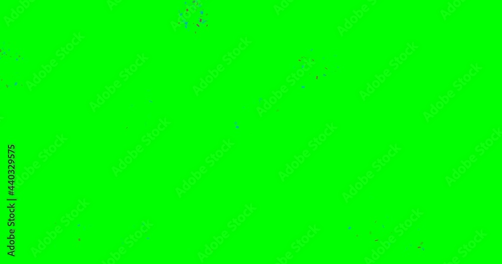 4K 3d generated confetti explosions loop on green screen background. Chroma key background. 4K 3d generated confetti explosions loop on green screen background. Chroma key background.