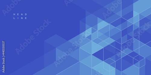 Abstract geometric technological background. Vector creative design.