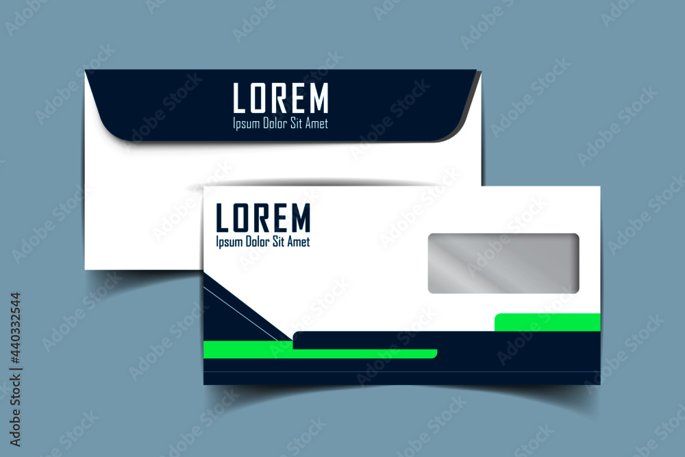 DL Envelope template with front and back. Luxury, Modern, Elegant, Professional Minimalist Business DL Size Envelope design. Vector illustration DL Envelope template with front and back. Luxury, Modern, Elegant, Professional Minimalist Business DL Size Envelope design. Vector illustration