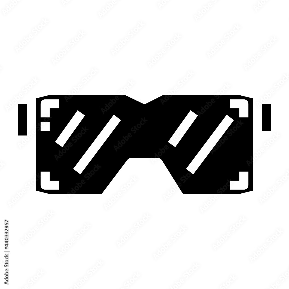 Fototapeta premium eye protection glyph icon