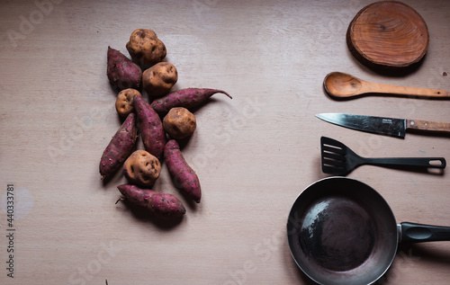 potato and sweet potato with yucca from Peru