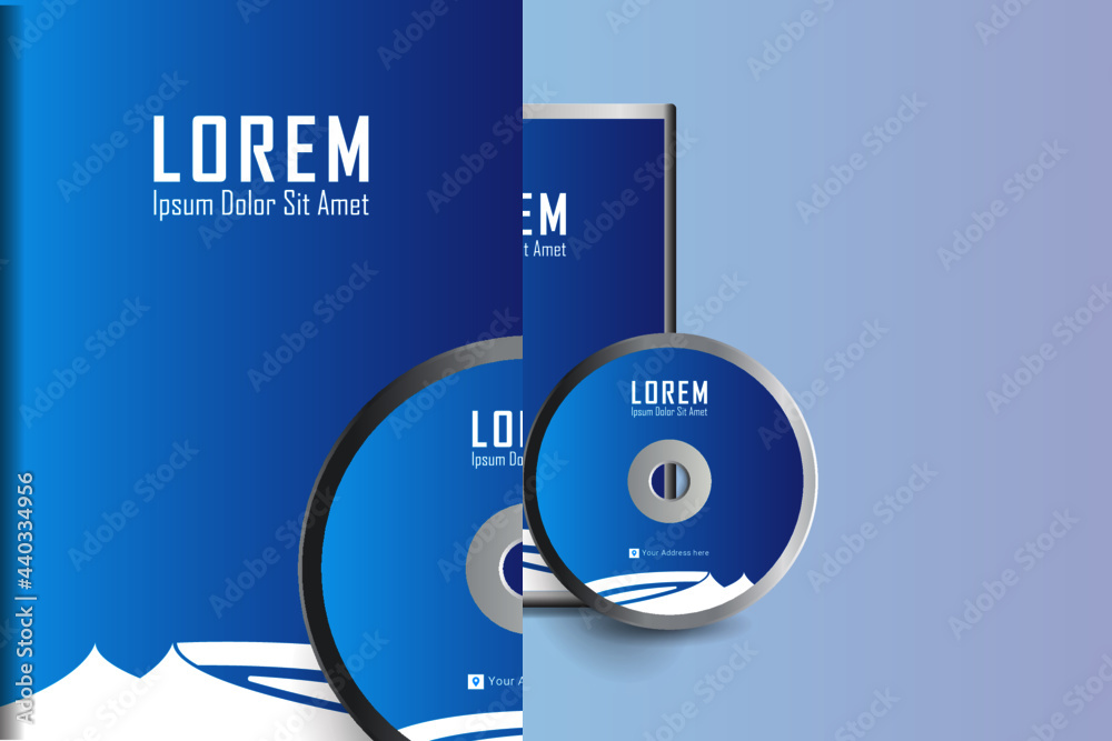 DVD case design, DVD envelope. multicolor Corporate business template for CD envelope and DVD case. Layout with modern triangle elements and abstract background. Creative vector concept
