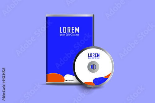 DVD case design, DVD envelope. multicolor Corporate business template for CD envelope and DVD case. Layout with modern triangle elements and abstract background. Creative vector concept