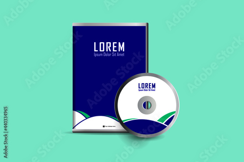 DVD case design, DVD envelope. multicolor Corporate business template for CD envelope and DVD case. Layout with modern triangle elements and abstract background. Creative vector concept