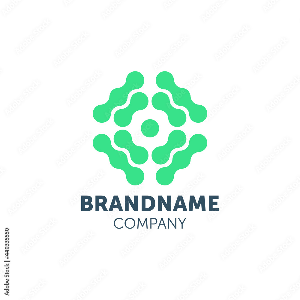 chip logo design with geometry chip logo design with geometry