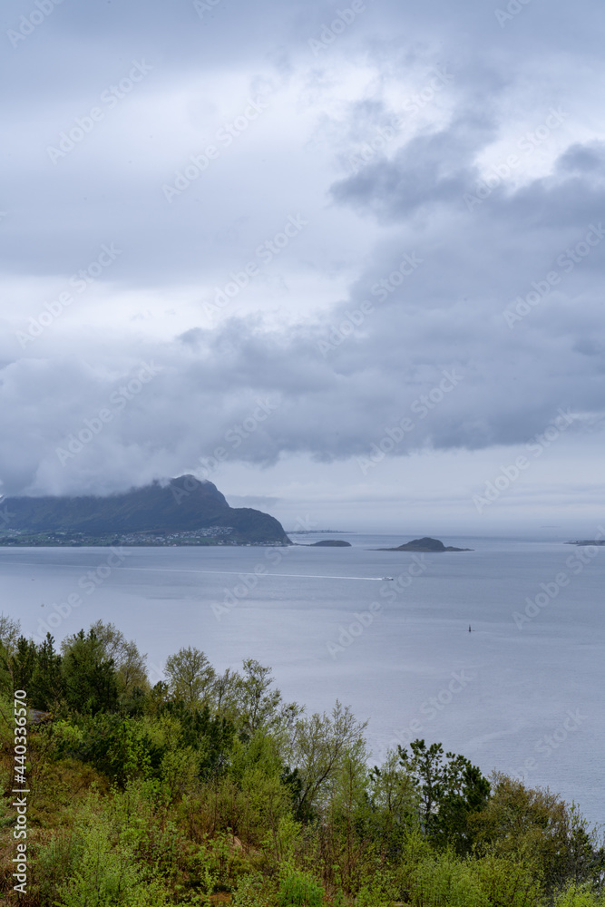 Alesund, a commercial port city on the west coast of Norway Alesund, a commercial port city on the west coast of Norway