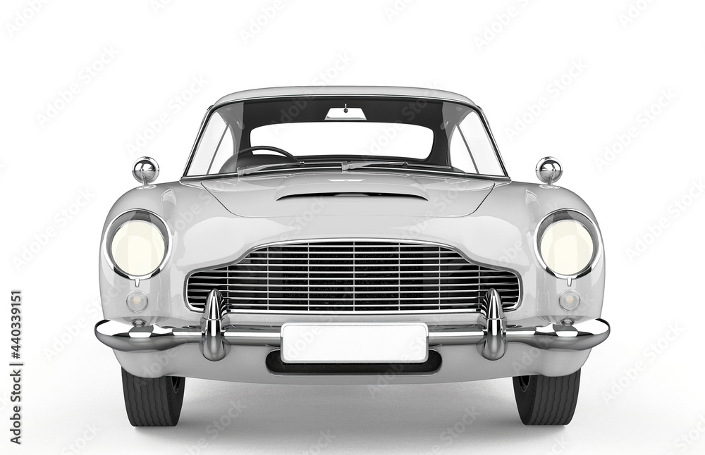non branded vintage car front view