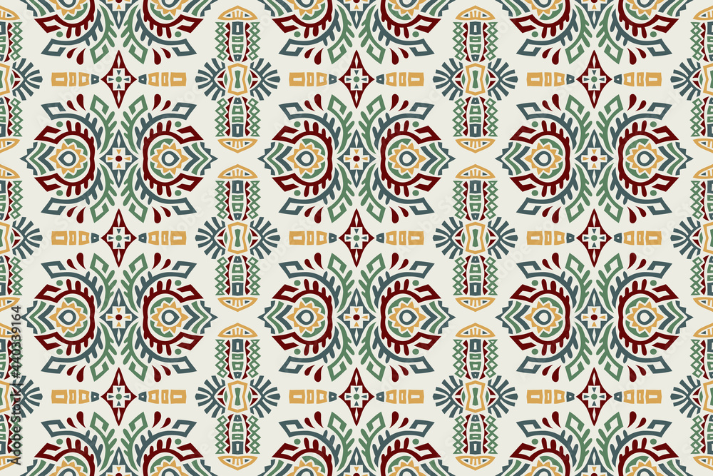Abstract Ethnic Vector Seamless Pattern. Trendy boho tile. African textile design. Scandinavian ornament. Perfect for wallpaper, cloth, wrapping paper and other endless fill. Abstract Ethnic Vector Seamless Pattern. Trendy boho tile. African textile design. Scandinavian ornament. Perfect for wallpaper, cloth, wrapping paper and other endless fill.