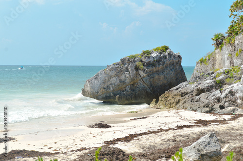 rocky coast of the sea