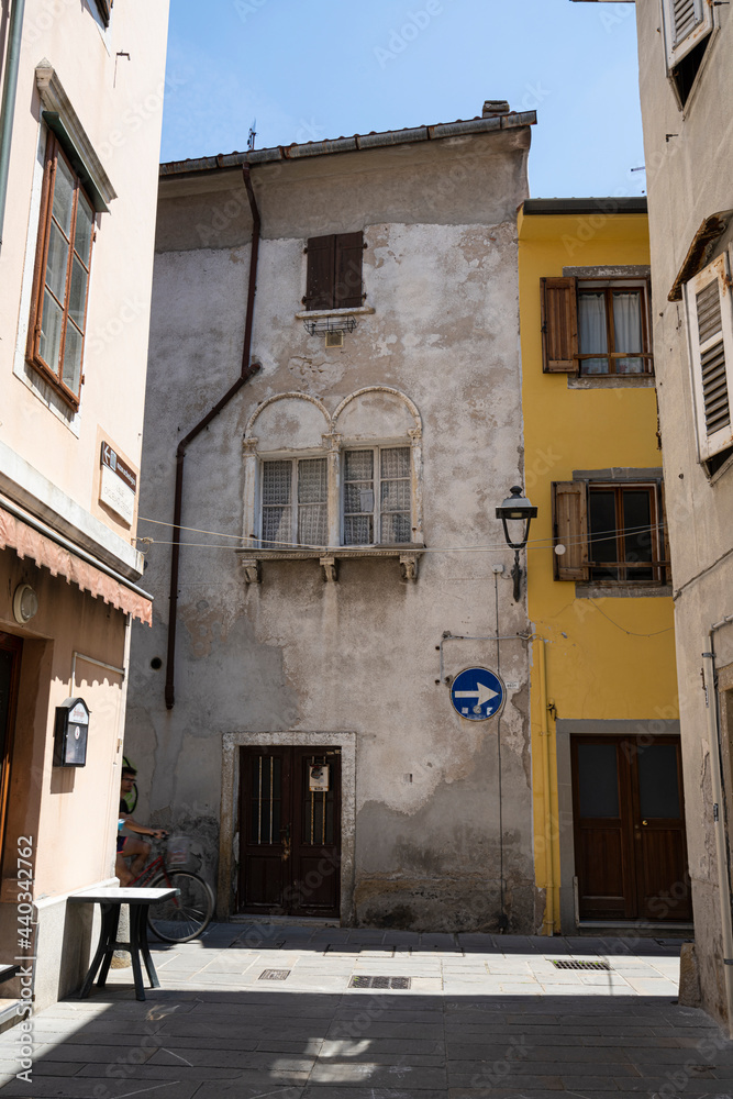 Fototapeta premium Old house in Muggia, Italy