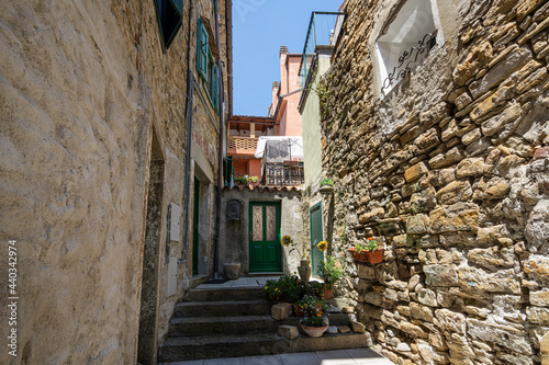 Fototapeta Naklejka Na Ścianę i Meble -  Historic center of  Muggia, Italy.