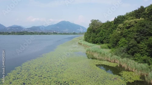 Landscape near Alserio Lake, Lombardy, Como photo