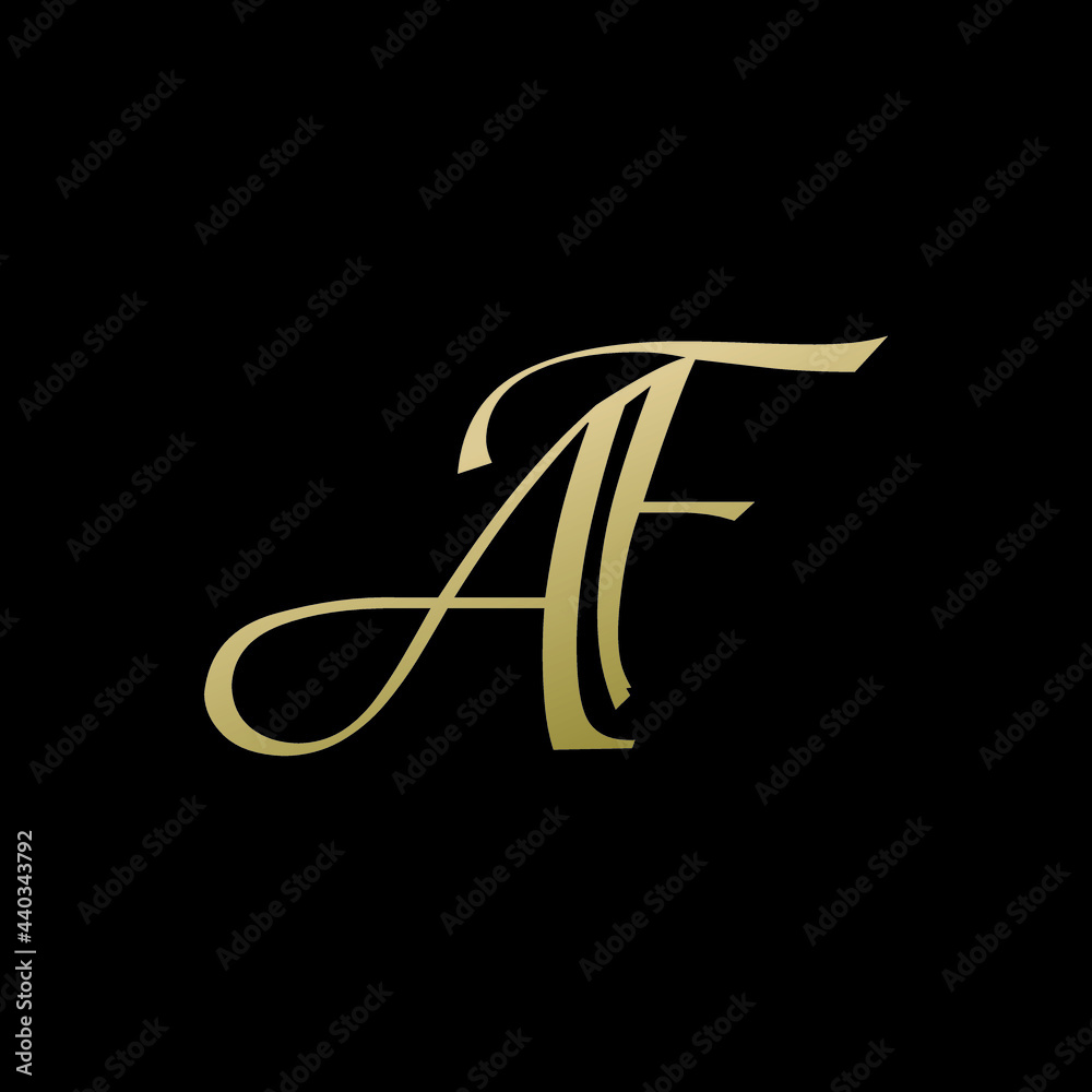 af logo design vector icon luxury premium af logo design vector icon luxury premium