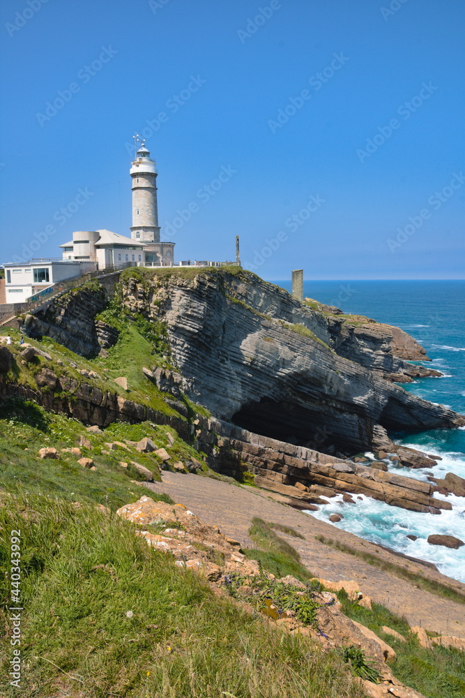 lighthouse on the coast of Santander, Cantabria