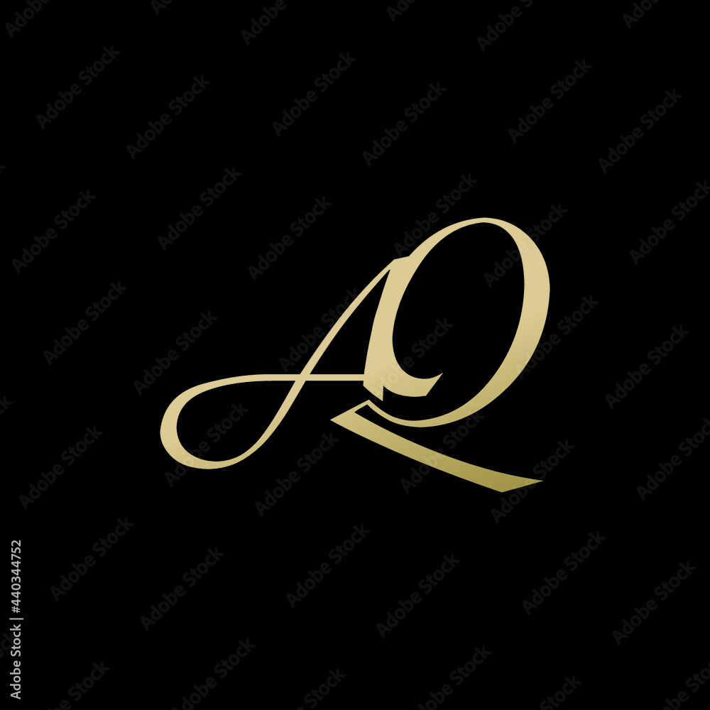 aq logo design vector icon luxury premium aq logo design vector icon luxury premium