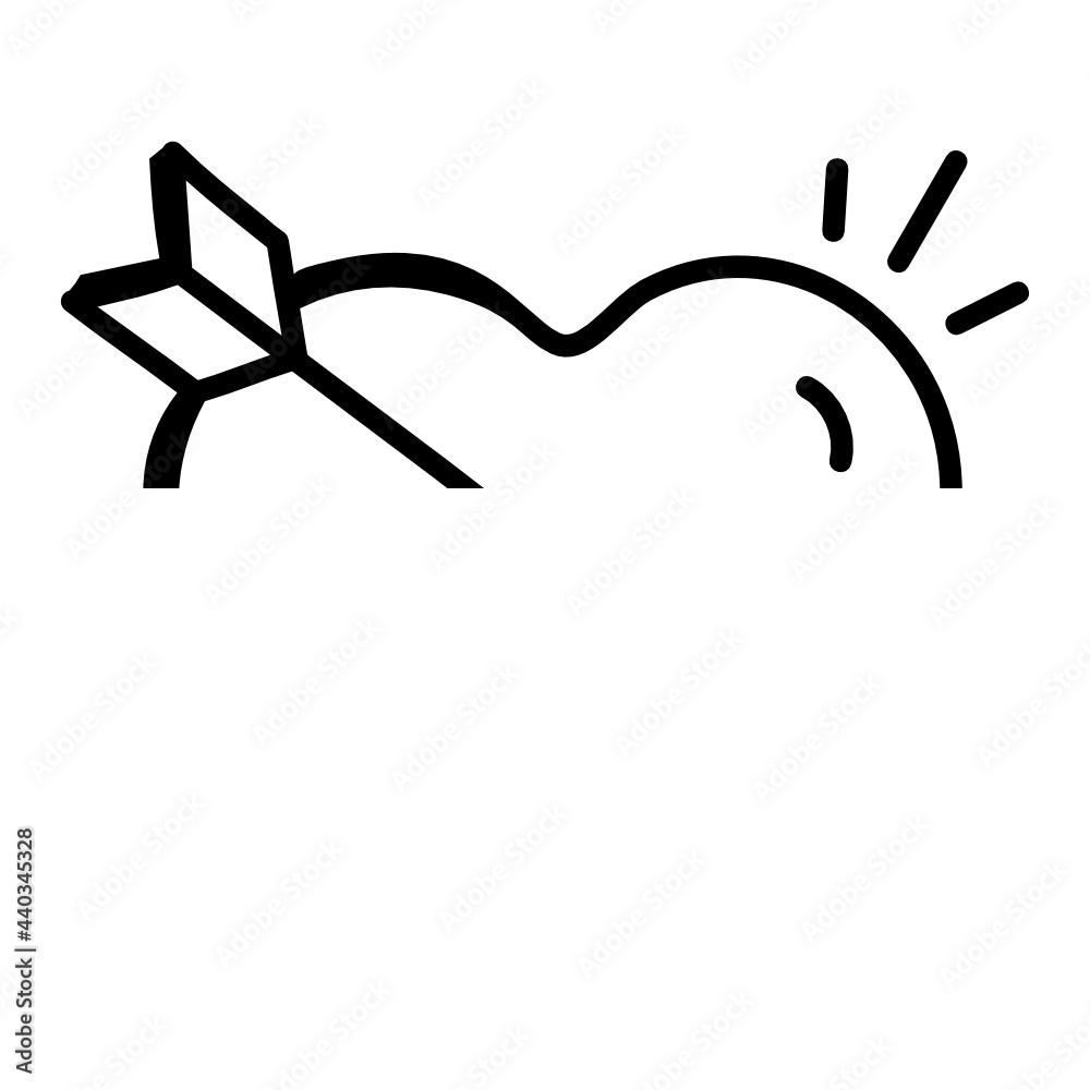 Obraz premium Heart Arrow