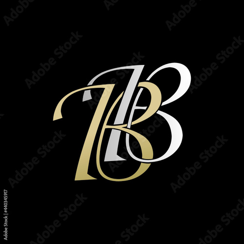 bb logo design vector icon luxury premium